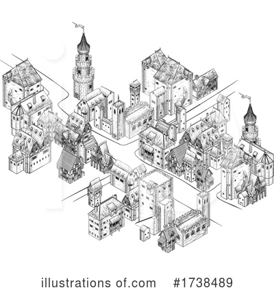 Town Clipart #1738489 by AtStockIllustration