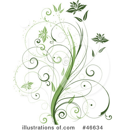 Royalty-Free (RF) Vine Clipart Illustration by KJ Pargeter - Stock Sample #46634