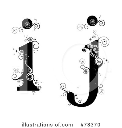 Royalty-Free (RF) Vine Letter Clipart Illustration by BNP Design Studio - Stock Sample #78370
