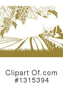 Vineyard Clipart #1315394 by AtStockIllustration