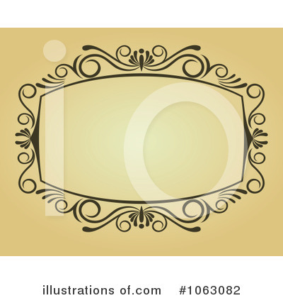 Royalty-Free (RF) Vintage Frame Clipart Illustration by Vector Tradition SM - Stock Sample #1063082