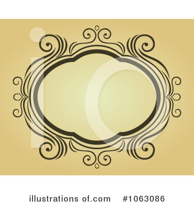 Royalty-Free (RF) Vintage Frame Clipart Illustration by Vector Tradition SM - Stock Sample #1063086