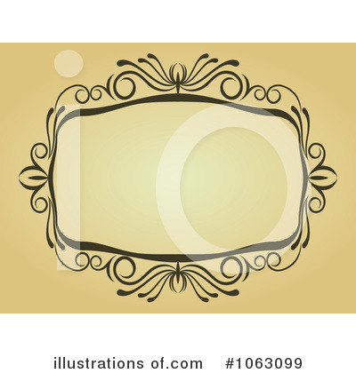Royalty-Free (RF) Vintage Frame Clipart Illustration by Vector Tradition SM - Stock Sample #1063099