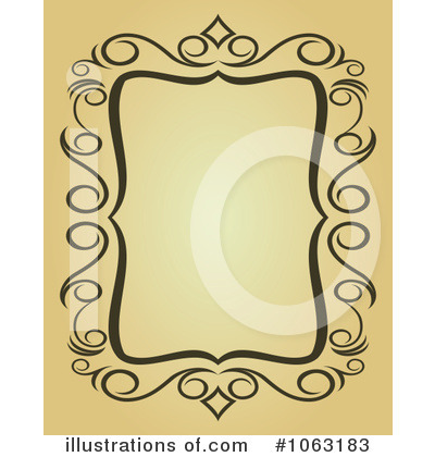 Royalty-Free (RF) Vintage Frame Clipart Illustration by Vector Tradition SM - Stock Sample #1063183