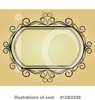 Royalty-Free (RF) Vintage Frame Clipart Illustration by Vector Tradition SM - Stock Sample #1063206