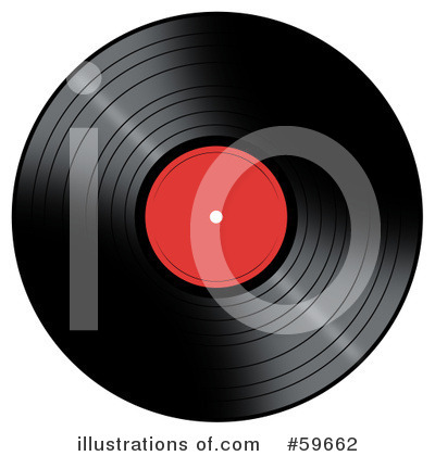 Royalty-Free (RF) Vinyl Record Clipart Illustration by oboy - Stock Sample #59662