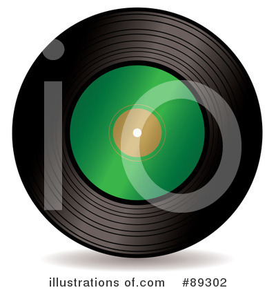 Royalty-Free (RF) Vinyl Record Clipart Illustration by michaeltravers - Stock Sample #89302