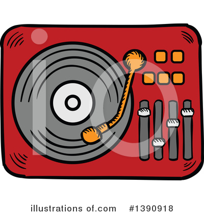Vinyl Record Clipart #1390918 by Vector Tradition SM