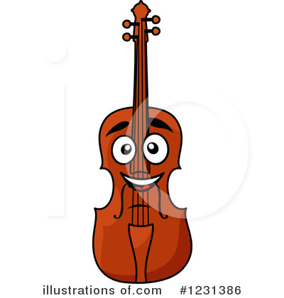 Royalty-Free (RF) Violin Clipart Illustration by Vector Tradition SM - Stock Sample #1231386