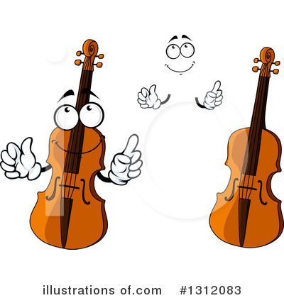 Royalty-Free (RF) Violin Clipart Illustration by Vector Tradition SM - Stock Sample #1312083