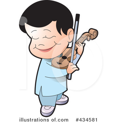 Royalty-Free (RF) Violin Clipart Illustration by Lal Perera - Stock Sample #434581