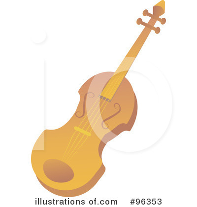 Royalty-Free (RF) Violin Clipart Illustration by Rasmussen Images - Stock Sample #96353