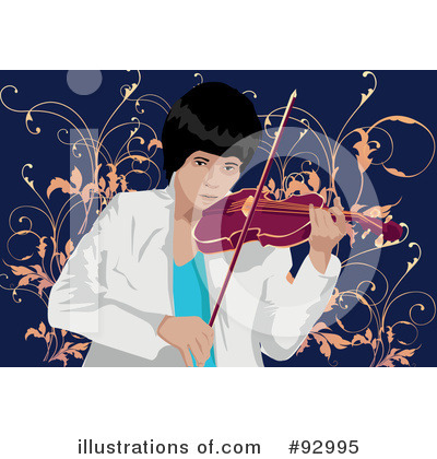 Royalty-Free (RF) Violinist Clipart Illustration by mayawizard101 - Stock Sample #92995