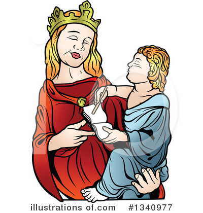 Royalty-Free (RF) Virgin Mary Clipart Illustration by dero - Stock Sample #1340977