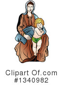 Virgin Mary Clipart #1340982 by dero