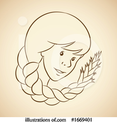 Royalty-Free (RF) Virgo Clipart Illustration by cidepix - Stock Sample #1669401
