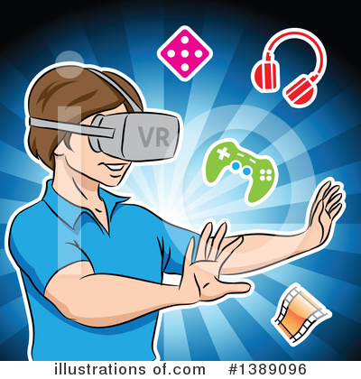 Royalty-Free (RF) Virtual Reality Clipart Illustration by cidepix - Stock Sample #1389096