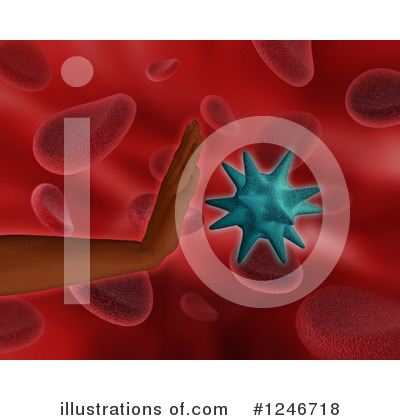 Royalty-Free (RF) Virus Clipart Illustration by KJ Pargeter - Stock Sample #1246718