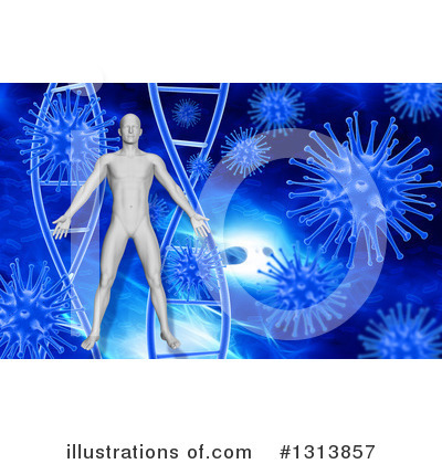 Royalty-Free (RF) Virus Clipart Illustration by KJ Pargeter - Stock Sample #1313857