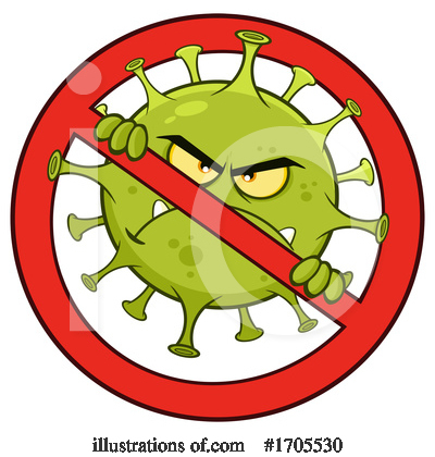 Royalty-Free (RF) Virus Clipart Illustration by Hit Toon - Stock Sample #1705530