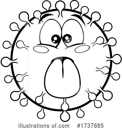 Royalty-Free (RF) Virus Clipart Illustration by Hit Toon - Stock Sample #1737885