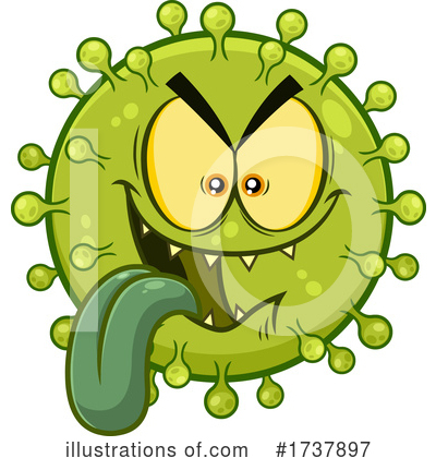 Royalty-Free (RF) Virus Clipart Illustration by Hit Toon - Stock Sample #1737897