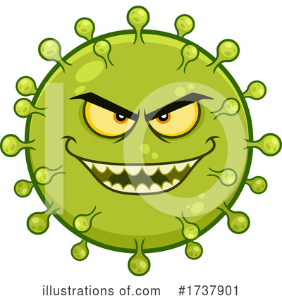 Royalty-Free (RF) Virus Clipart Illustration by Hit Toon - Stock Sample #1737901