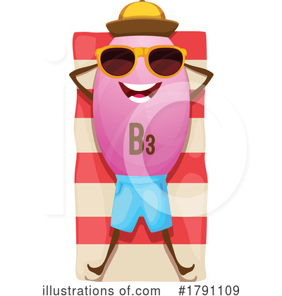 Sunbathing Clipart #1791109 by Vector Tradition SM