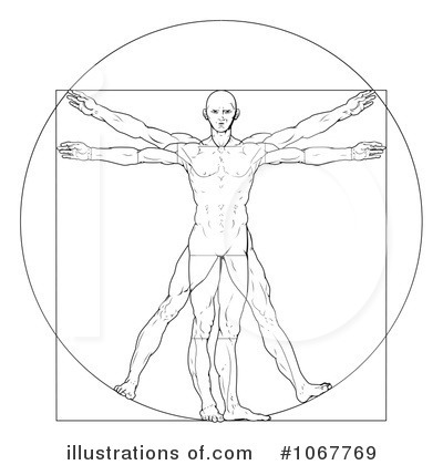 Vitruvian Man Clipart #1067769 by AtStockIllustration