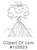 Volcano Clipart #103923 by Hit Toon
