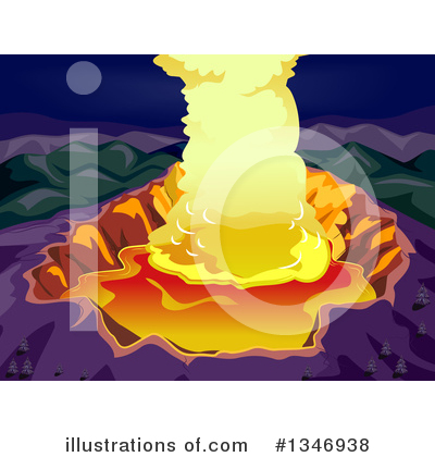 Royalty-Free (RF) Volcano Clipart Illustration by BNP Design Studio - Stock Sample #1346938