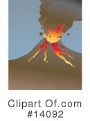 Volcano Clipart #14092 by Rasmussen Images