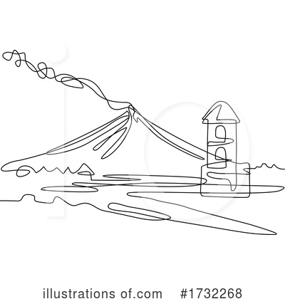 Royalty-Free (RF) Volcano Clipart Illustration by patrimonio - Stock Sample #1732268
