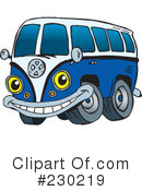 Volkswagen Van Clipart #230219 by Dennis Holmes Designs