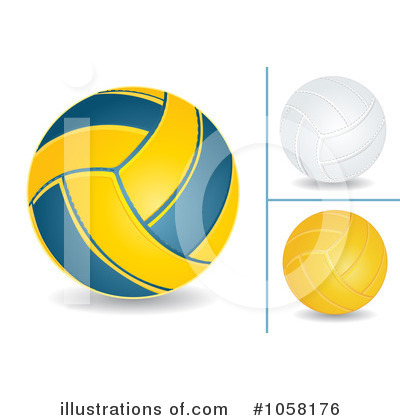 Royalty-Free (RF) Volleyball Clipart Illustration by MilsiArt - Stock Sample #1058176