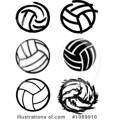 Volleyball Clipart #1089910 by Chromaco