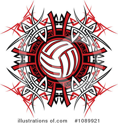 Volleyball Clipart #1089921 by Chromaco