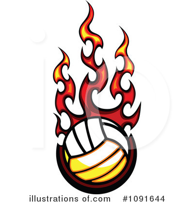 Volleyball Clipart #1091644 by Chromaco