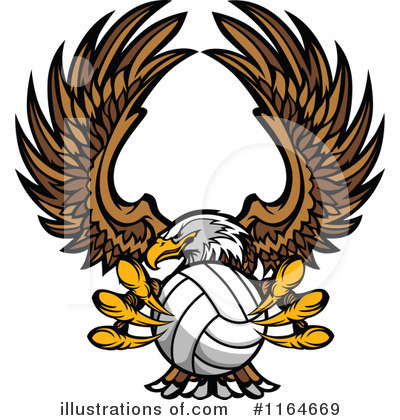 Royalty-Free (RF) Volleyball Clipart Illustration by Chromaco - Stock Sample #1164669