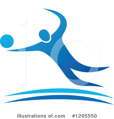 Royalty-Free (RF) Volleyball Clipart Illustration by Vector Tradition SM - Stock Sample #1205550