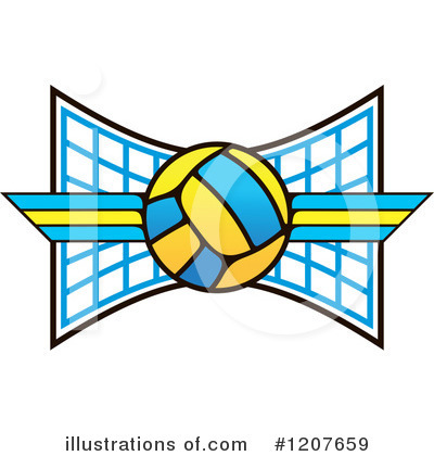 Royalty-Free (RF) Volleyball Clipart Illustration by Vector Tradition SM - Stock Sample #1207659