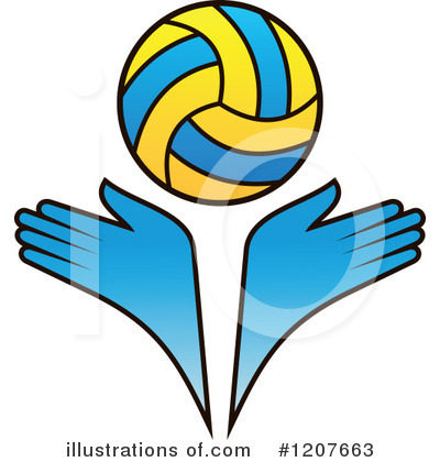 Royalty-Free (RF) Volleyball Clipart Illustration by Vector Tradition SM - Stock Sample #1207663