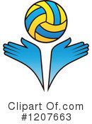 Volleyball Clipart #1207663 by Vector Tradition SM