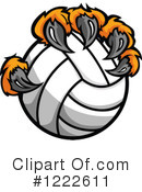 Volleyball Clipart #1222611 by Chromaco
