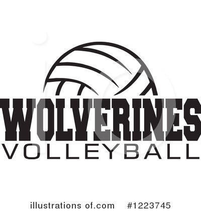 Royalty-Free (RF) Volleyball Clipart Illustration by Johnny Sajem - Stock Sample #1223745