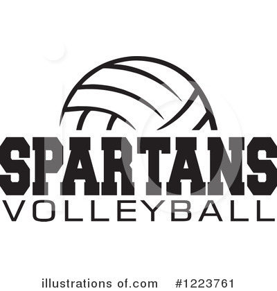 Volleyball Clipart #1223761 by Johnny Sajem