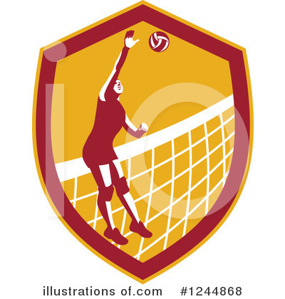 Volleyball Clipart #1244868 by patrimonio