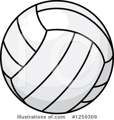 Royalty-Free (RF) Volleyball Clipart Illustration by Vector Tradition SM - Stock Sample #1250309