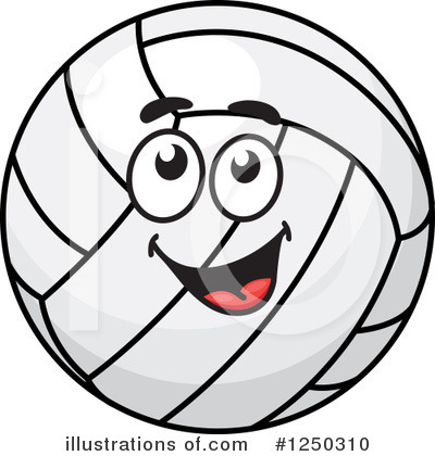 Royalty-Free (RF) Volleyball Clipart Illustration by Vector Tradition SM - Stock Sample #1250310
