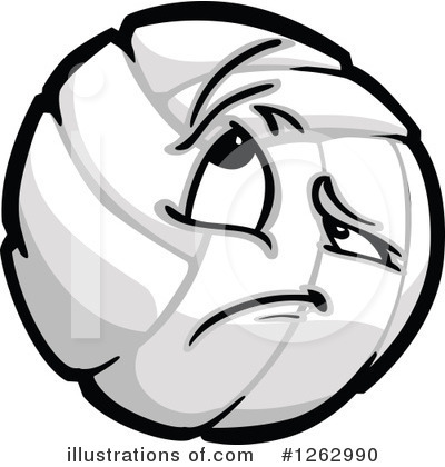 Royalty-Free (RF) Volleyball Clipart Illustration by Chromaco - Stock Sample #1262990
